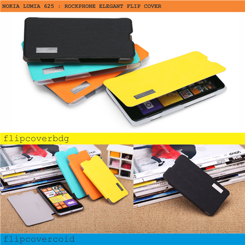 Nokia Lumia 625 - Rockphone Elegant Flip Cover - Flip Cover Bandung flipcovercoid Indonesia